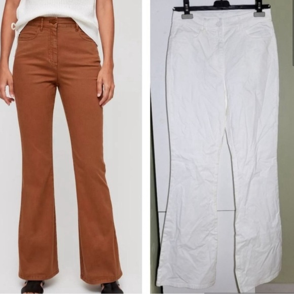White Bootcut Pants (Jilly Pant | The Group Babaton) - Picture 2 of 8